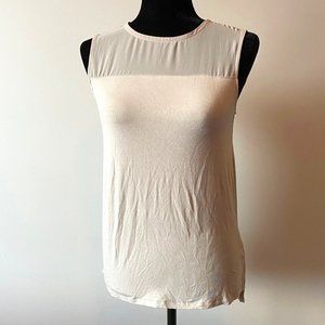 Beige Simons Contemporaine Sleeveless Top Small